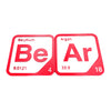 Periodic Table Word Sign - 'BEAR' (Beryllium + Argon) - 5.63 in x 5.63 - Durable & Eco-Friendly STEM Decor