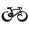 Urban Cruiser Sculpture, Minimalist Line Art, Bicycle Silhouette Statue Home Decor, Modern Hobbies and Desk Line Art, Cycling Gift