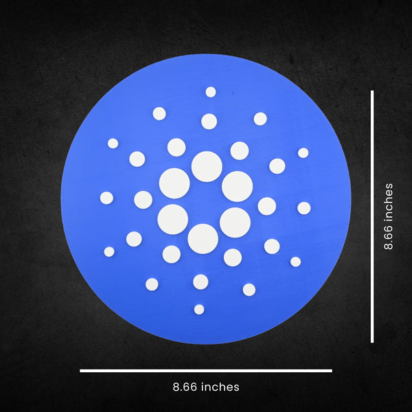 ADA Cardano Wall Sign - Cryptocurrency Decor, Modern Cardano Logo Wall Art, Perfect Gift for Crypto Enthusiasts