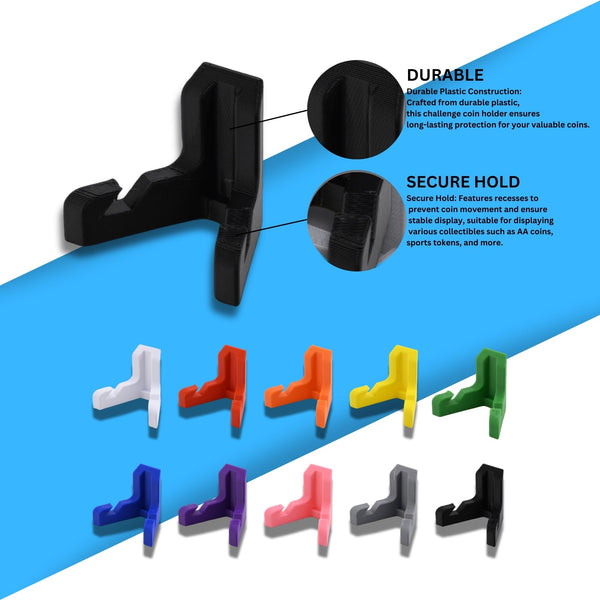 Classic Challenge Coin Holder - Elegant Military Coin Display Stand