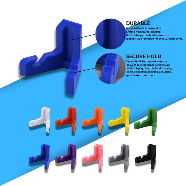 Classic Challenge Coin Holder - Elegant Military Coin Display Stand