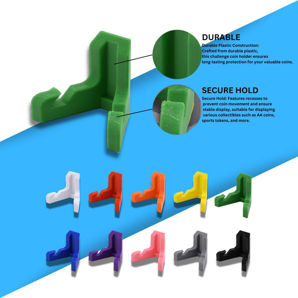 Classic Challenge Coin Holder - Elegant Military Coin Display Stand