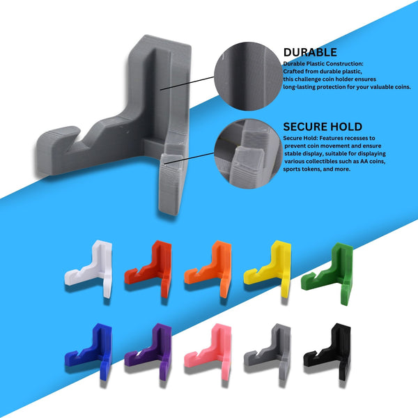 Classic Challenge Coin Holder - Elegant Military Coin Display Stand