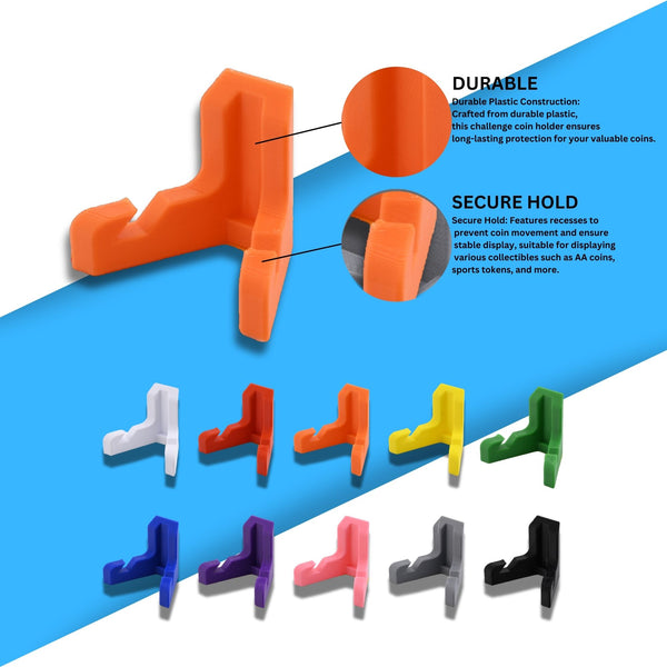 Classic Challenge Coin Holder - Elegant Military Coin Display Stand