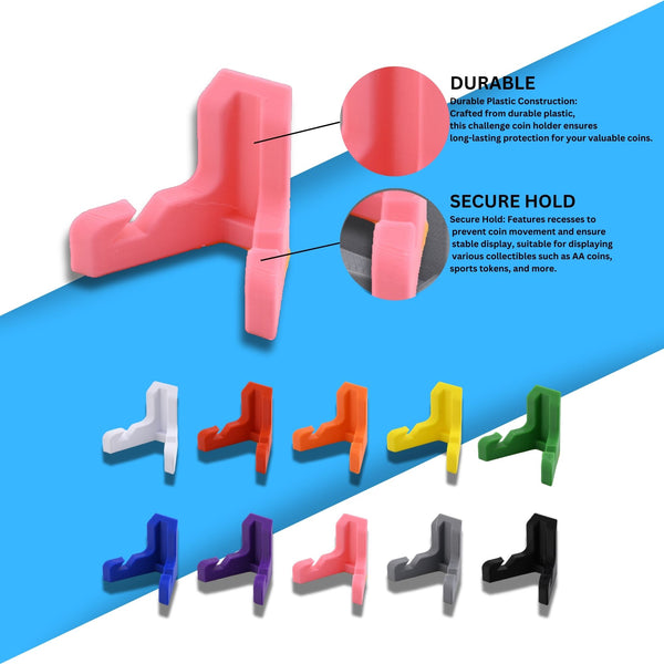 Classic Challenge Coin Holder - Elegant Military Coin Display Stand