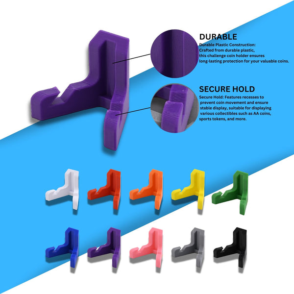 Classic Challenge Coin Holder - Elegant Military Coin Display Stand