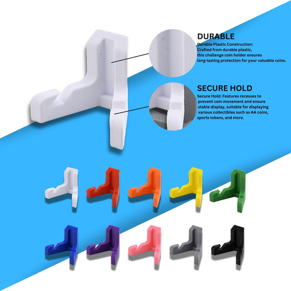 Classic Challenge Coin Holder - Elegant Military Coin Display Stand