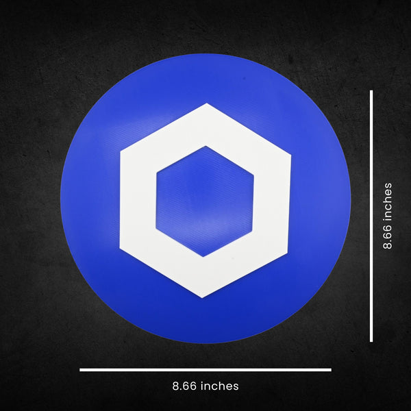 LINK Chainlink Wall Sign - Cryptocurrency Decor, Modern Chainlink Logo Wall Art, Perfect Gift for Crypto Enthusiasts