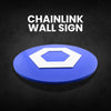 LINK Chainlink Wall Sign - Cryptocurrency Decor, Modern Chainlink Logo Wall Art, Perfect Gift for Crypto Enthusiasts