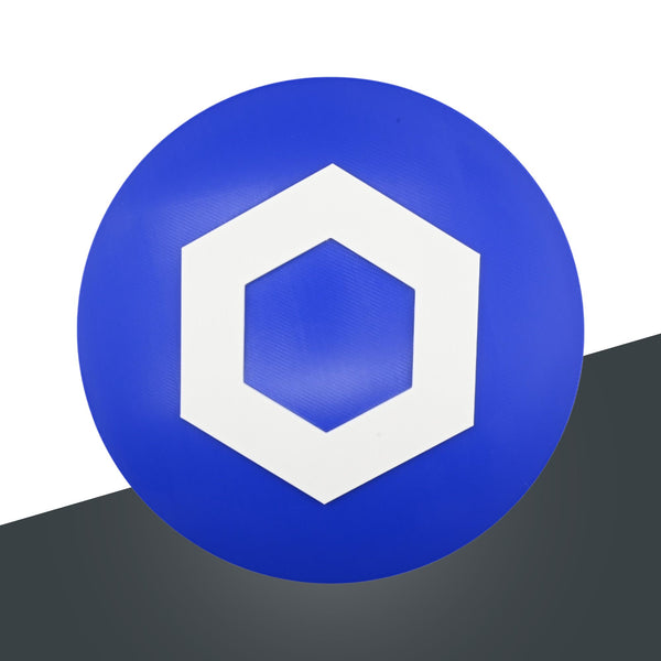 LINK Chainlink Wall Sign - Cryptocurrency Decor, Modern Chainlink Logo Wall Art, Perfect Gift for Crypto Enthusiasts