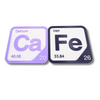Periodic Table Word Sign - 'CAFE' (Calcium + Iron) - 5.63 in x 5.63 - Durable & Eco-Friendly STEM Decor