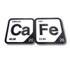 Periodic Table Word Sign - 'CAFE' (Calcium + Iron) - 5.63 in x 5.63 - Durable & Eco-Friendly STEM Decor