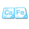 Periodic Table Word Sign - 'CAFE' (Calcium + Iron) - 5.63 in x 5.63 - Durable & Eco-Friendly STEM Decor