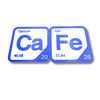 Periodic Table Word Sign - 'CAFE' (Calcium + Iron) - 5.63 in x 5.63 - Durable & Eco-Friendly STEM Decor