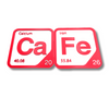 Periodic Table Word Sign - 'CAFE' (Calcium + Iron) - 5.63 in x 5.63 - Durable & Eco-Friendly STEM Decor