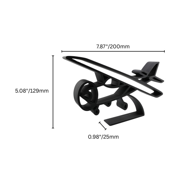 Retro Airplane Decor, Minimalist Line Art Plane, Skyward Elegant Home Decor, Modern Hobbies and Desk Line Art for Collectors
