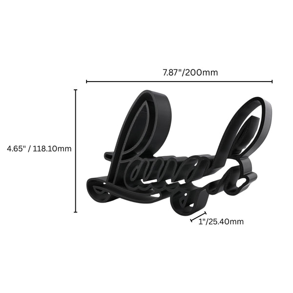 Laugh Script Style, Minimalist Line Art, "Laugh" Sculpture, Elegant Inspirational Home Decor, Modern Hobbies, Desk Line Art