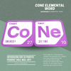 Periodic Table Word Sign - 'CONE' (Cobalt + Neon) - 5.63 in x 5.63 - Durable & Eco-Friendly STEM Decor