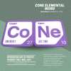 Periodic Table Word Sign - 'CONE' (Cobalt + Neon) - 5.63 in x 5.63 - Durable & Eco-Friendly STEM Decor
