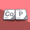 Periodic Table Word Sign - 'COP' (Cobalt + Phosphorus) - 5.63 in x 5.63 - Durable & Eco-Friendly STEM Decor