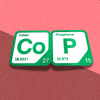 Periodic Table Word Sign - 'COP' (Cobalt + Phosphorus) - 5.63 in x 5.63 - Durable & Eco-Friendly STEM Decor
