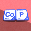 Periodic Table Word Sign - 'COP' (Cobalt + Phosphorus) - 5.63 in x 5.63 - Durable & Eco-Friendly STEM Decor