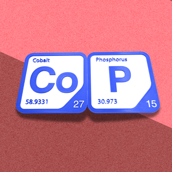 Periodic Table Word Sign - 'COP' (Cobalt + Phosphorus) - 5.63 in x 5.63 - Durable & Eco-Friendly STEM Decor