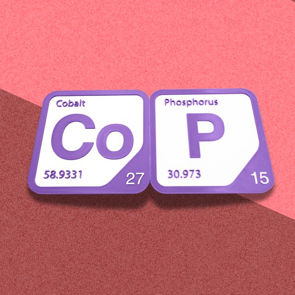 Periodic Table Word Sign - 'COP' (Cobalt + Phosphorus) - 5.63 in x 5.63 - Durable & Eco-Friendly STEM Decor