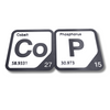 Periodic Table Word Sign - 'COP' (Cobalt + Phosphorus) - 5.63 in x 5.63 - Durable & Eco-Friendly STEM Decor