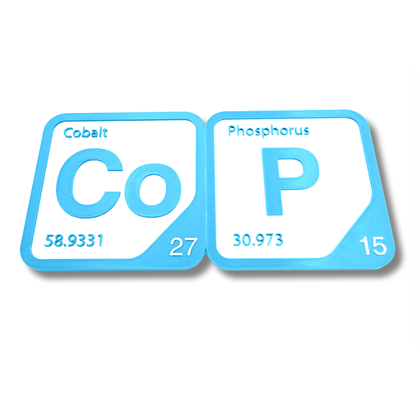 Periodic Table Word Sign - 'COP' (Cobalt + Phosphorus) - 5.63 in x 5.63 - Durable & Eco-Friendly STEM Decor
