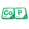 Periodic Table Word Sign - 'COP' (Cobalt + Phosphorus) - 5.63 in x 5.63 - Durable & Eco-Friendly STEM Decor