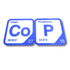 Periodic Table Word Sign - 'COP' (Cobalt + Phosphorus) - 5.63 in x 5.63 - Durable & Eco-Friendly STEM Decor