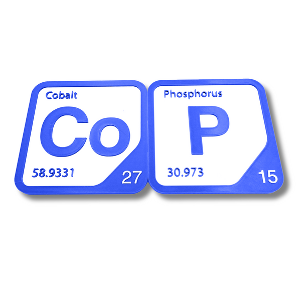 Periodic Table Word Sign - 'COP' (Cobalt + Phosphorus) - 5.63 in x 5.63 - Durable & Eco-Friendly STEM Decor