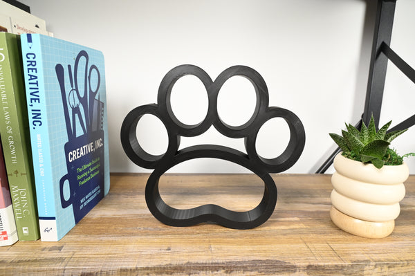 Bold Kitty Paw Decor, Minimalist Line Art, Cat Paw-Inspired Sculpture, Home Decor, Modern Hobbies, Desk Line Art