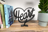 Heart Script, Minimalist Line Art, "Love" Sculpture, Elegant Inspirational Home Decor, Modern Hobbies, Desk Line Art