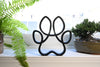 Curved Canine Paw Sculpture, Minimalist Line Art, Dog Paw Silhouette Decor, Pet Lover Gift, Home Decor, Modern Hobbies, Desk Line Art