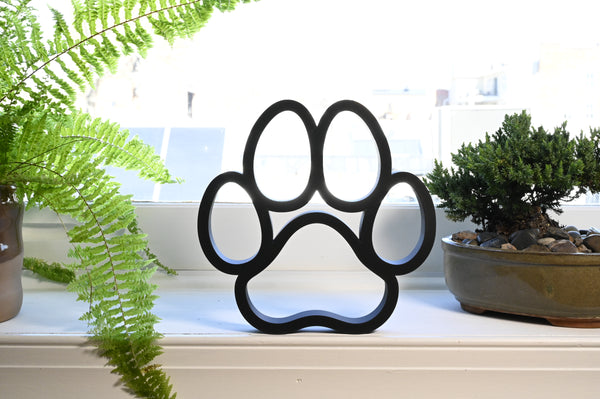 Classic Dog Paw Sculpture, Minimalist Line Art, Dog Paw Silhouette Decor, Pet Lover Gift, Home Decor, Modern Hobbies, Desk Line Art