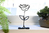 Rose Bloom Sculpture, Minimalist Line Art, Rose Silhouette, Elegant Floral Home Decor, Modern Hobbies, Desk Line Art