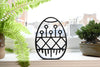 Geometric Pattern Easter Egg, Minimalist Line Art, Silhouette Statue, Festive Holiday Home Decor, Modern Hobbies, Desk Line Art