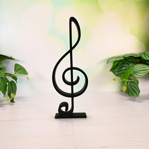 Classic Treble Clef Staff, Minimalist Line Art, Musical Note Artwork, Music Enthusiasts Home Decor, Modern Hobbies, Desk Line Art