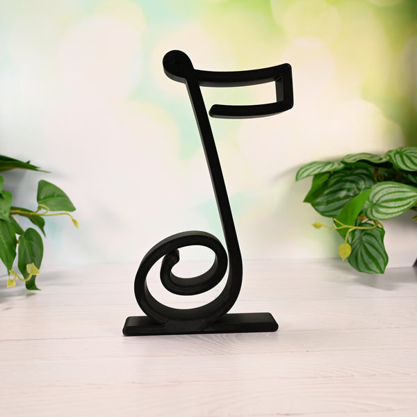 Quaver Note Decor, Minimalist Line Art, Musical Note Artwork, Music Enthusiasts Home Decor, Modern Hobbies, Desk Line Art