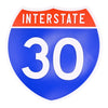 Interstate 30 Road Sign Replica – Personalized Travel Sign | Home & Office Wall Decor (8.54” x 8.53”)77