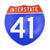 Interstate 41 Road Sign Replica – Personalized Travel Sign | Home & Office Wall Decor (8.54” x 8.53”)