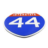 Interstate 44 Road Sign Replica – Personalized Travel Sign | Home & Office Wall Decor (8.54” x 8.53”)