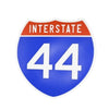 Interstate 44 Road Sign Replica – Personalized Travel Sign | Home & Office Wall Decor (8.54” x 8.53”)