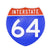 Interstate 64 Road Sign Replica – Personalized Travel Sign | Home & Office Wall Decor (8.54” x 8.53”)