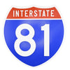 Interstate 81 Road Sign Replica – Personalized Travel Sign | Home & Office Wall Decor (8.54” x 8.53”)