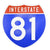 Interstate 81 Road Sign Replica – Personalized Travel Sign | Home & Office Wall Decor (8.54” x 8.53”)