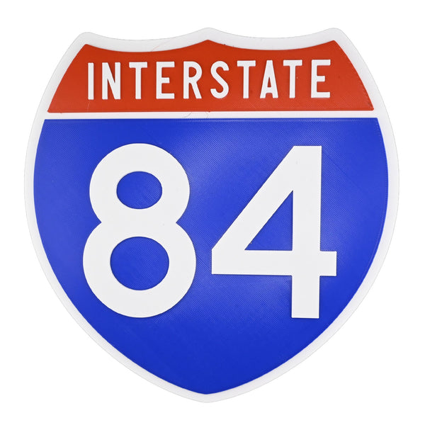 Interstate 84 Road Sign Replica – Personalized Travel Sign | Home & Office Wall Decor (8.54” x 8.53”)