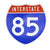 Interstate 85 Road Sign Replica – Personalized Travel Sign | Home & Office Wall Decor (8.54” x 8.53”)